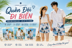 Quần đôi đi biển cho cặp đôi