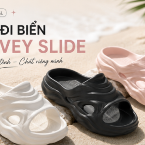 Dép Quai Ngang Đi Biển Unisex Chống Trượt Phong Cách Hàn Quốc