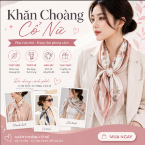 Khăn choàng cổ nữ thời trang cao cấp với nhiều cách phối đồ thanh lịch dành cho phái đẹpĐây là ALT mình khuyến nghị vì: