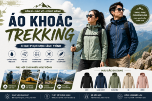 Áo khoác gió chống nước, chống gió thời trang dành cho nam và nữ khi du lịch ngoài trời